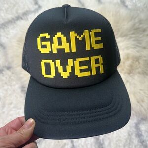 Nintendo Black and Yellow "GAME OVER" Cap